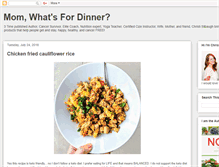 Tablet Screenshot of momwhatsfordinnerblog.com